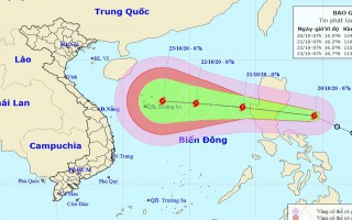 Bão Saudel sắp vào Biển Đông