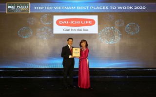Dai-ichi Life Việt Nam đạt danh hiệu top 2 “Nơi làm việc tốt nhất ngành bảo hiểm năm 2020”