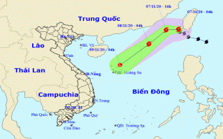 Bão số 11 gây sóng lớn và gió giật mạnh trên biển