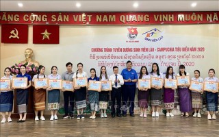 Tuyên dương 122 gương sinh viên Lào – Campuchia tiêu biểu năm 2020