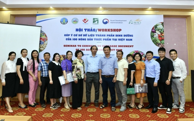 Hội thảo góp ý cơ sở dữ liệu thành phần dinh dưỡng của 100 nông sản thực phẩm tại Việt Nam